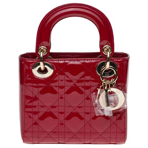 red lady dior bag|dior cherry blossom bag.